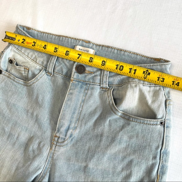 BLUE ASPHALT jeans lightly distressed denim 5/27 light wash denim blue jeans 5 - Picture 5 of 10